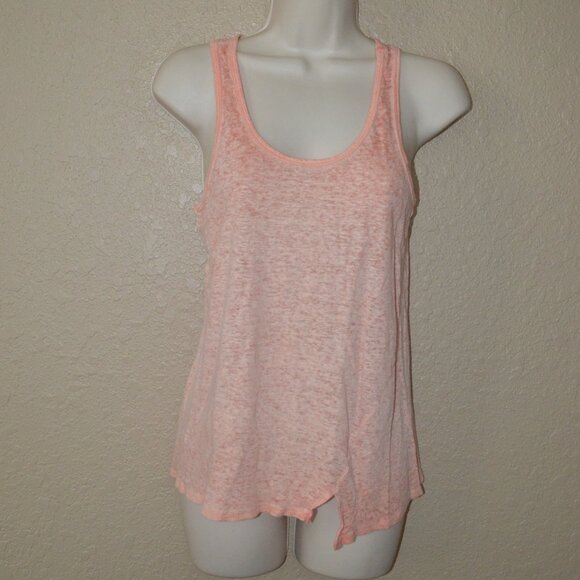Sz S Brochu Walker Peach Linen Tank Top - Picture 1 of 5